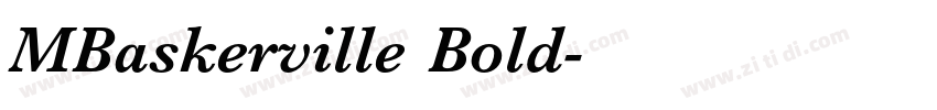 MBaskerville Bold字体转换